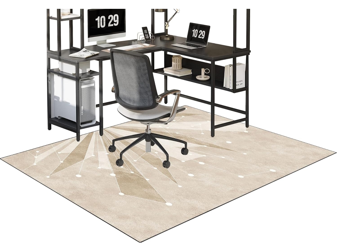 Alfombrilla antideslizante para silla de oficina, 80 x 120 cm, Xunzheng