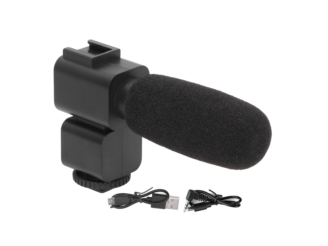 Micrófono Para Grabación De Video, Entrevistas, Vlogs Y Transmisiones En Vivo Con Captación Estéreo