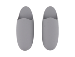2 Soportes De Silicona Para Cepillos De Dientes De Montaje En Pared, Estante De Almacenamiento Pequeño Para Cocina Y Baño, Color Gris.