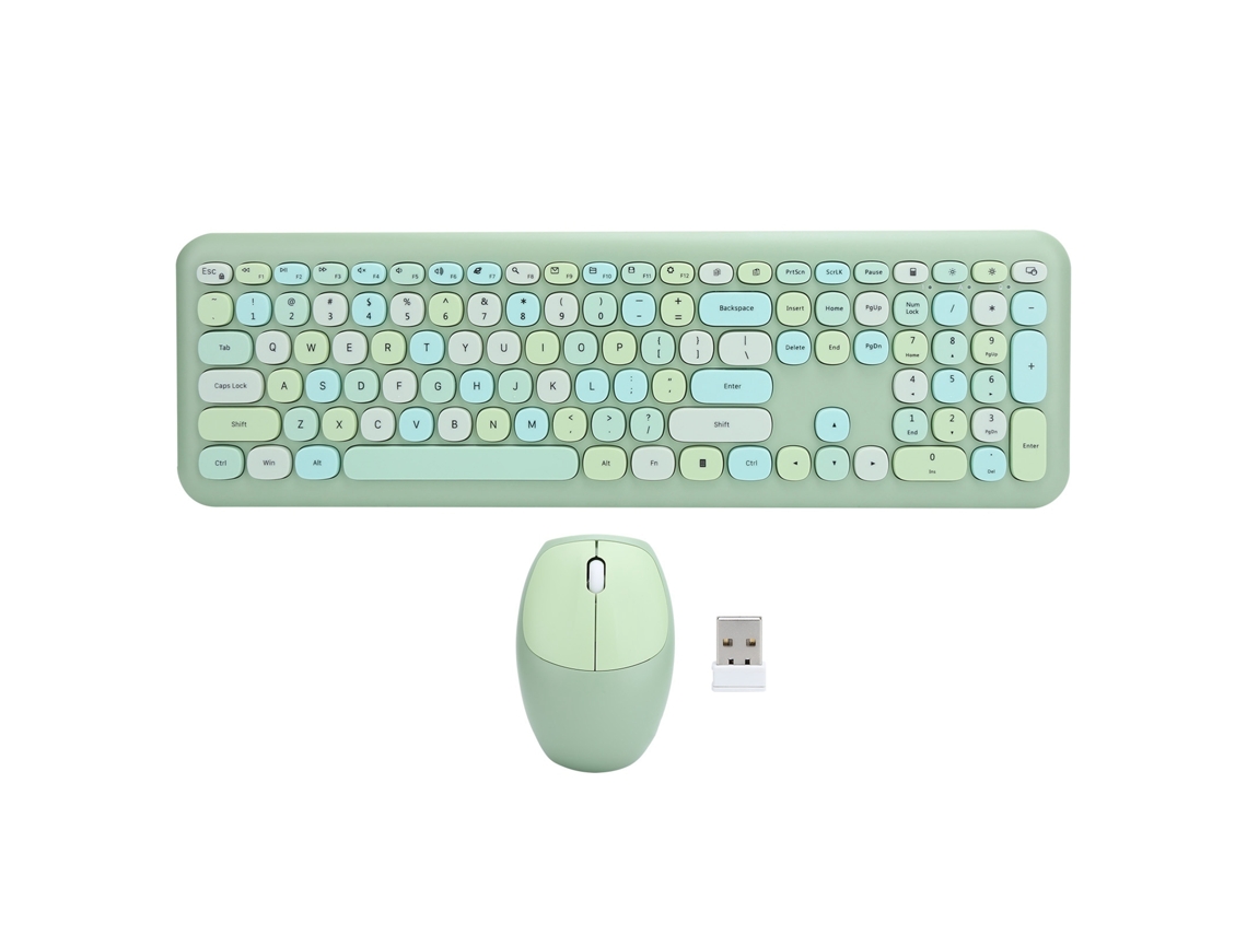 Combo de teclado y ratón inalámbricos de 2,4 GHz