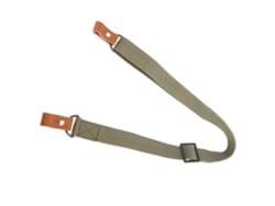 Correia Tática Ajustável Para Rifle De Caça 2 Pontos De Couro E Nylon Verde Militar