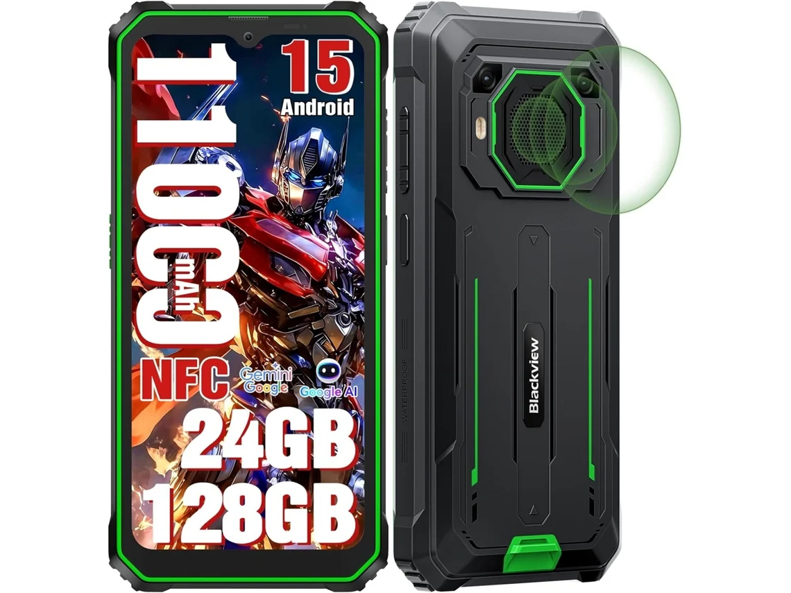 Smartphone BLACKVIEW BV6200 Plus (6.56'' - 24 GB - 128 GB - Verde)