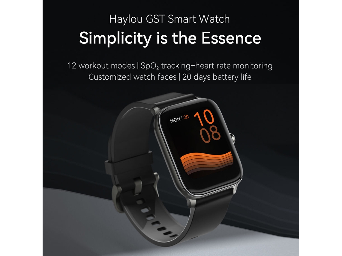 Reloj Inteligente Haylou Gst Ls09b Con Pantalla De 1,69", Monitor De Frecuencia Cardíaca, Seguimiento Del Sueño, 12 Modos Deportivos Y Certificación Ip68.