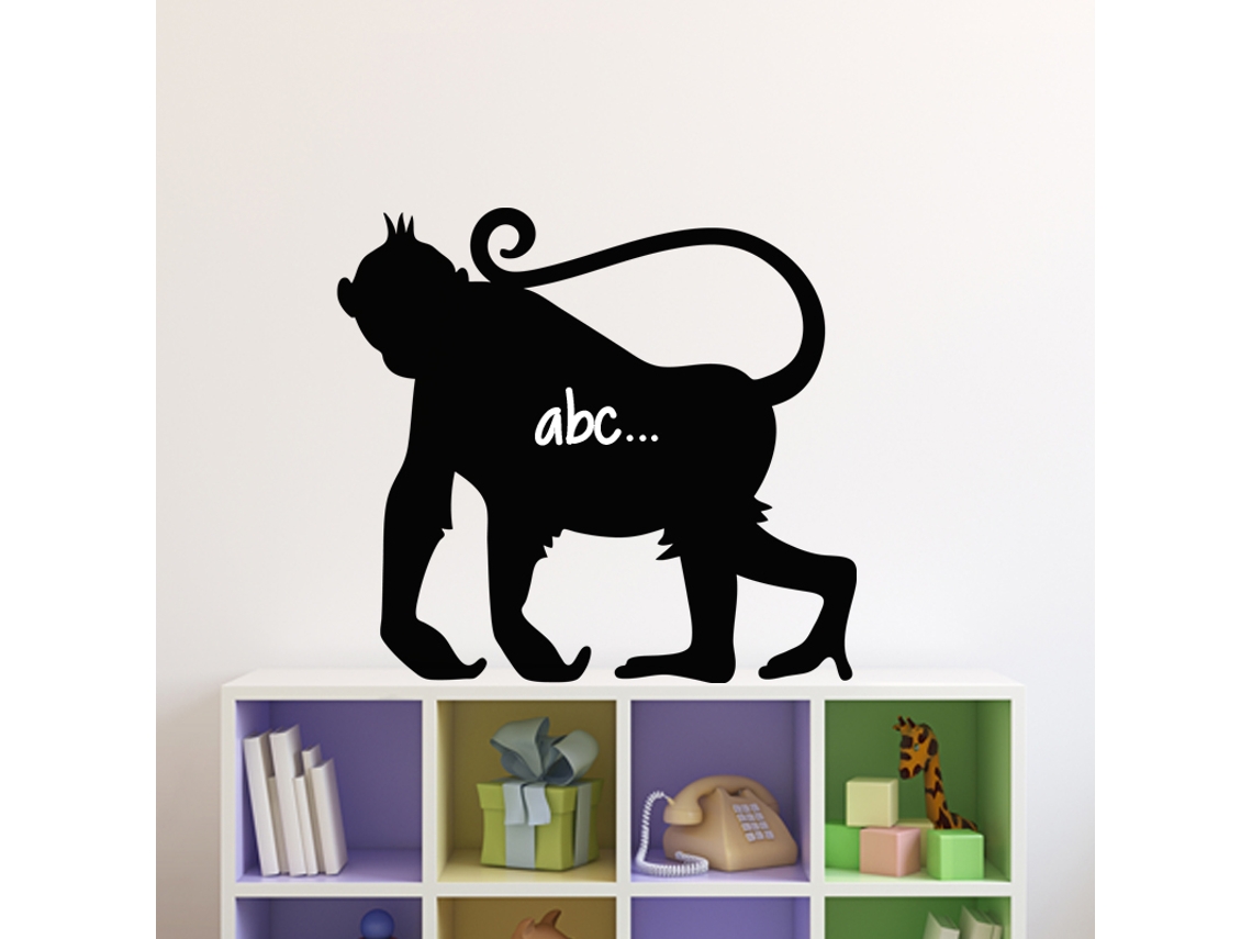 Pegatina de Pared de Ardósia Silueta de Mono AMBIANCE STICKER