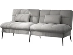 Sofá Cama con Función para Dormir COMHOMA, Sofá para Invitados de 3 Plazas Gris