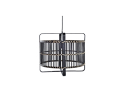 Lampara Techo Bambú Negro 40x40x35cm