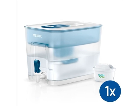 Distribuidor de água de fluxo de fluxo BRITA (8.2L) incluiu 1 cartucho maxtra pro all-in-1