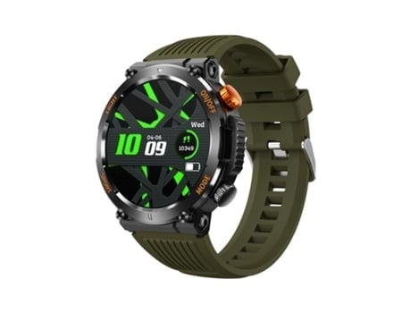 1 Reloj Inteligente de 46 Pulgadas 100 Modos Deportivos 30 días de duración de la batería en Espera para iOS y Android Verde AUJEZON