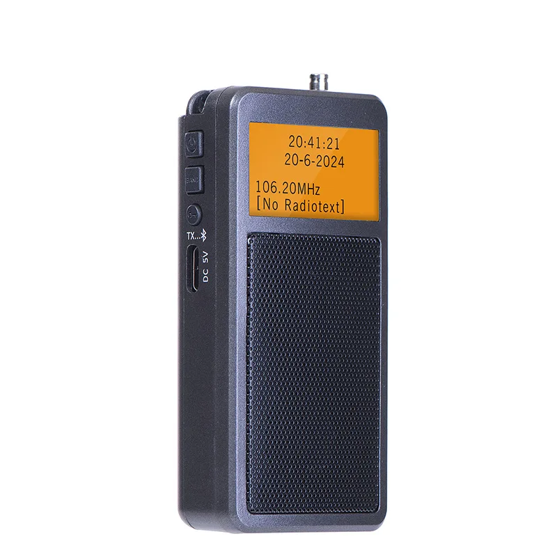 Mini Radio Fm (negra) - Bluetooth - Con Pantalla Led - Reproductor De Música - Compatible Con Despertador