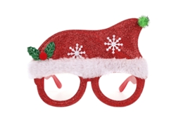 Gafas navideñas con purpurina, accesorios de decoración para fiestas TRUYUETY