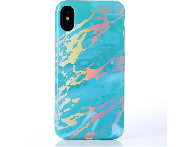 Funda iPhone 7, 8 WJS Marble Design Verde