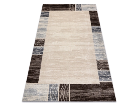 Alfombra Soft 6460 T70 13 Blanco / Crema (80 x 150 cm)