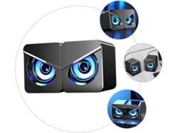 Mini Alto Falante Usb Com Fio Para Computador Subwoofer Áudio De Computador 