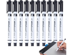 Pacote Com 10 Marcadores Magnéticos Para Quadro Branco- 0, 5 Mm- Ponta Fina- Professores, Salas De Aula,