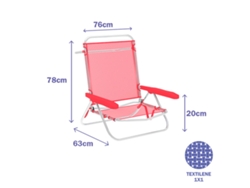 Silla Plegable Marbueno Coral 63 x 76 x 78 cm
