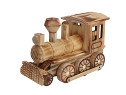 Brinquedo De Trem A Vapor De Madeira Para Crianças Decorativo Modelo Educativo Presente