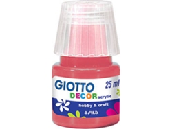 Pintura para Carteles Líquido GIOTTO Decor Acrílico Rojo Escarlata (25ml)