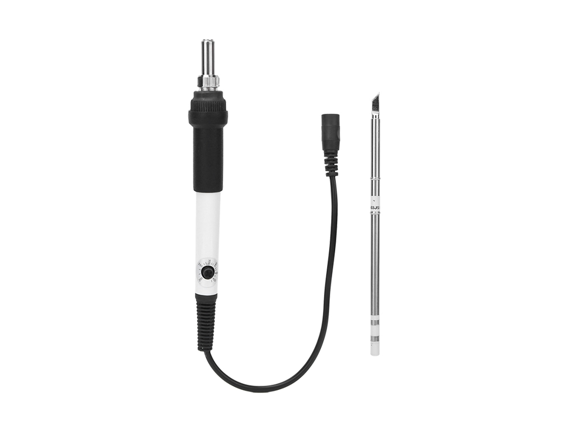 Plancha De Soldadura Eléctrica Con Temperatura Ajustable 200-400℃ 12-24v Kit Diy Para Soldar Herramienta Rápida Calentamiento Blanca