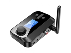 Transmisor Receptor Audio 5.0 Adaptador Fibra Óptica Síncrona 2 En 1 Bluetooth C41s Pantalla Tarjeta Tf Mp3