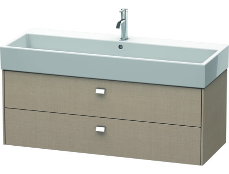 Mueble DURAVIT Brioso bajo encimera 118,4 x 45,9 cm 2 cajones con sifón y delantal para lavabo Vero Air 235012