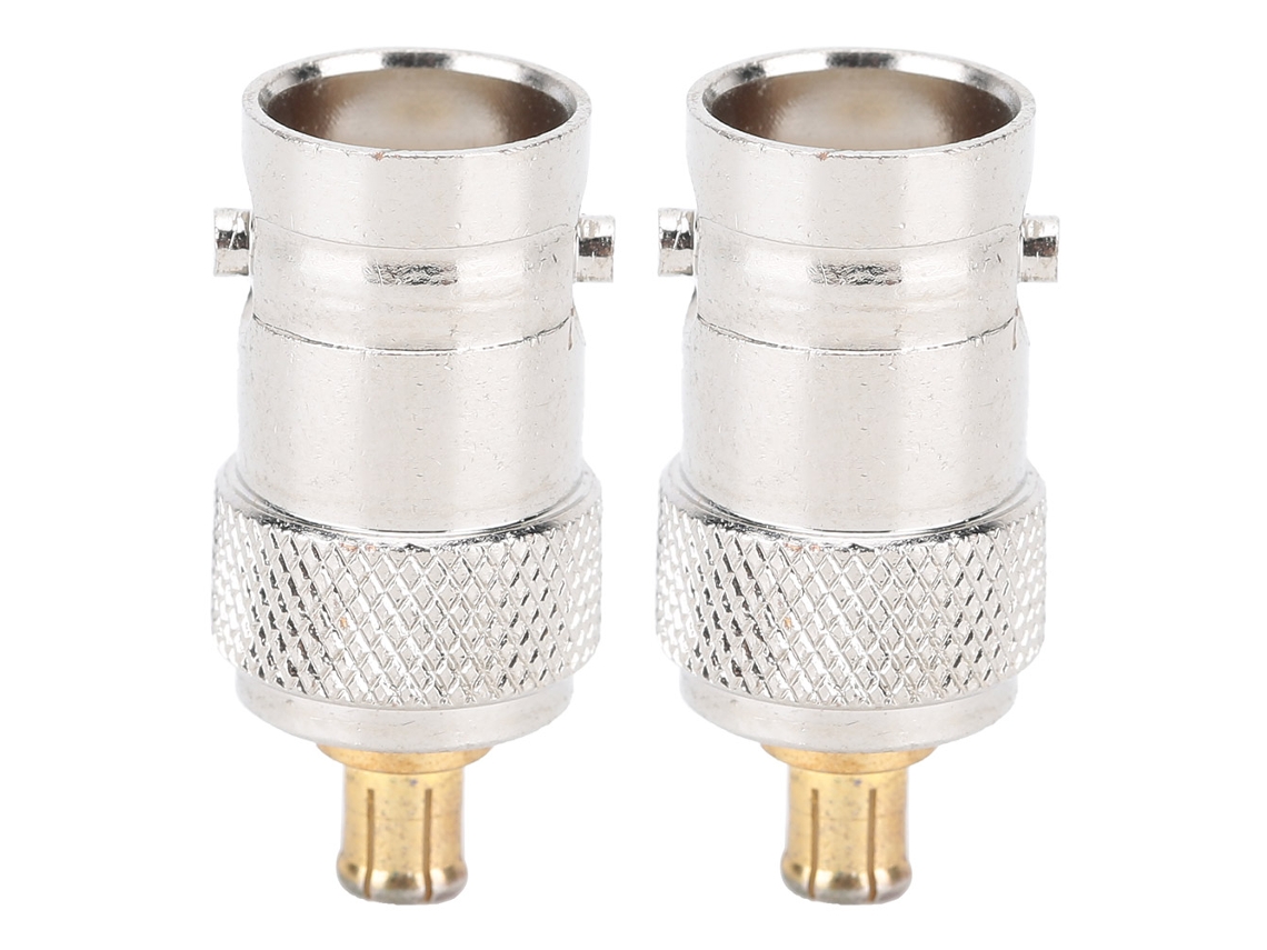 2 Adaptadores Coaxiales Rf, Convertidor De Conector Hembra Bmc A Macho Mcx.