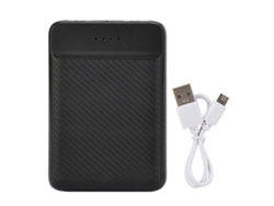 Batería Externa De 10000mah Recarga Rápida Tamaño Pequeño Cargador Portátil Para Teléfonos Móviles Negro