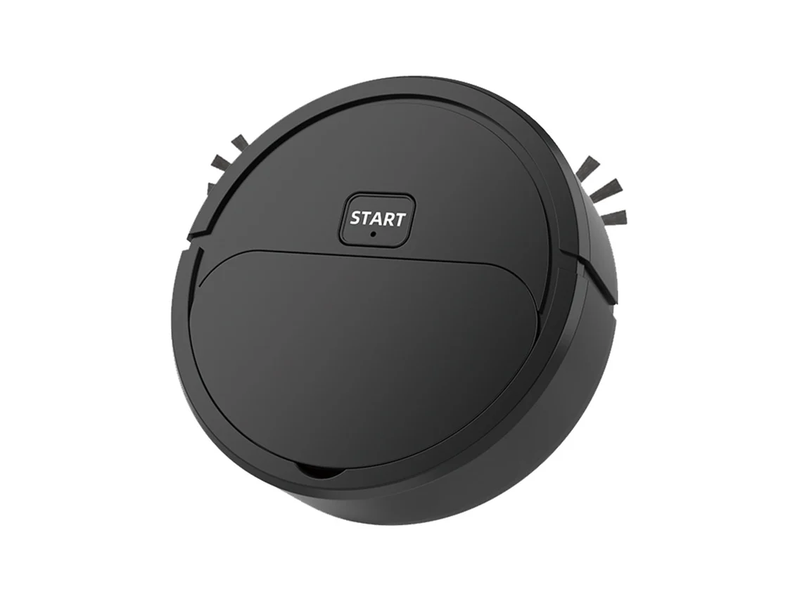 Aspiradora Robot Superdelgada De Diseño Compacto, Recargable Por Usb, Modelo 3 En 1 Con Potente Succión Y Funcionamiento Silencioso, Autocargable Con