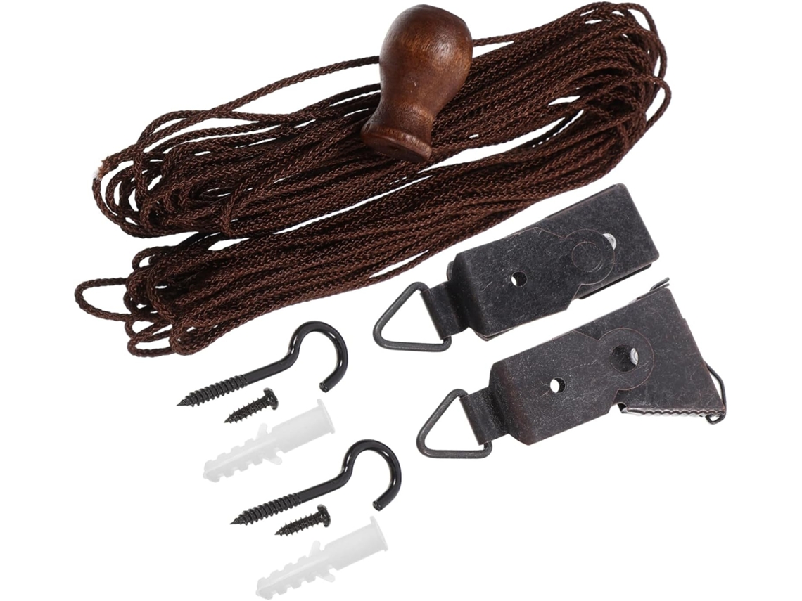 Kit De Accesorios Para Cortinas De Bambú De Plástico Con Diseño Compacto, Té Y Bambú.