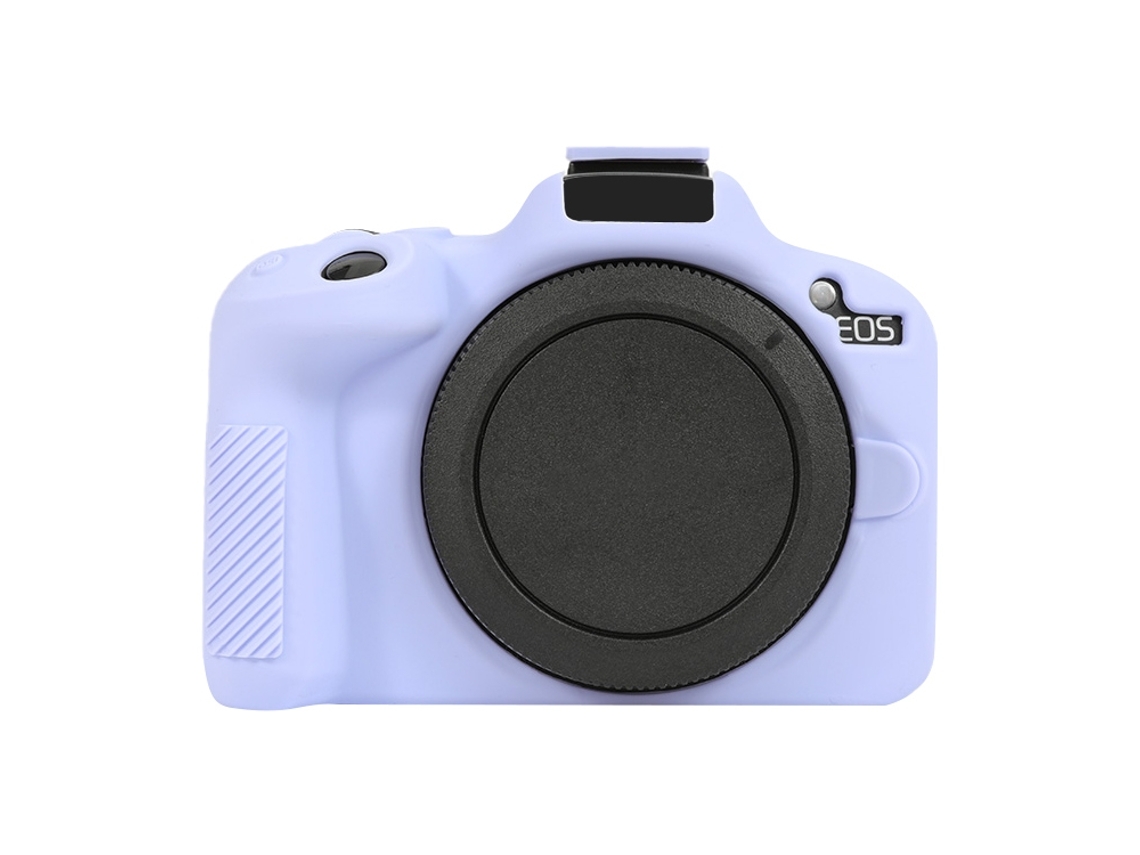 Capa Protetora De Silicone Macio Para Canon Eos R50 Roxo Lilás