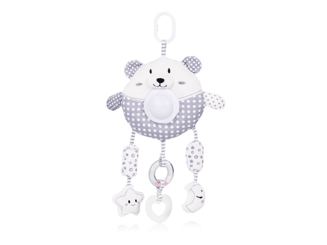 Peluche Colgante Grande Con Música Y Luz Para Cochecito Y Cuna De Chipolino - Bear