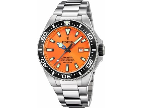 Reloj Hombre FESTINA F20663/4 Naranja Plateado