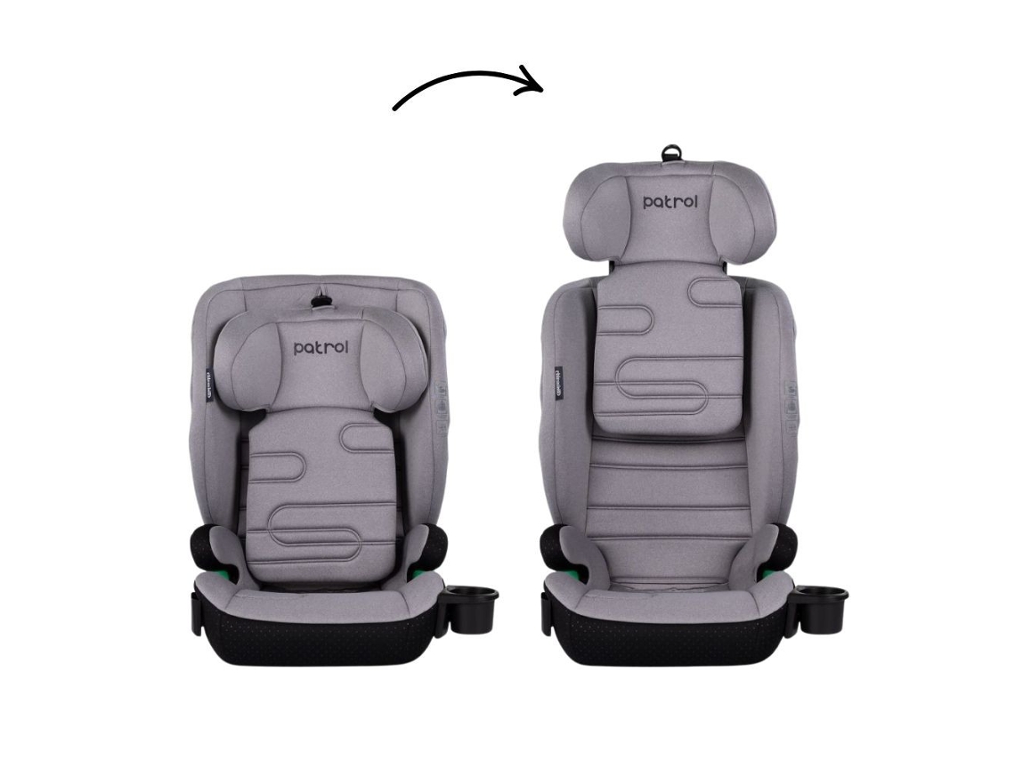 Silla De Auto Patrol I-size 100–150 Cm Con Isofix De Chipolino - Platinum