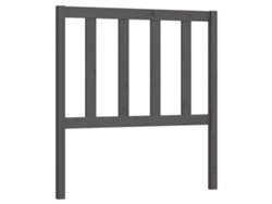 Cabecero de cama 96x4x100 cm Pino macizo Gris MAISON EXCLUSIVE