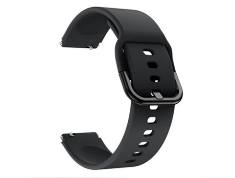 Correa de reloj inteligente para Xiaomi Mi Watch Hebilla de silicona galvanizada (Negro)