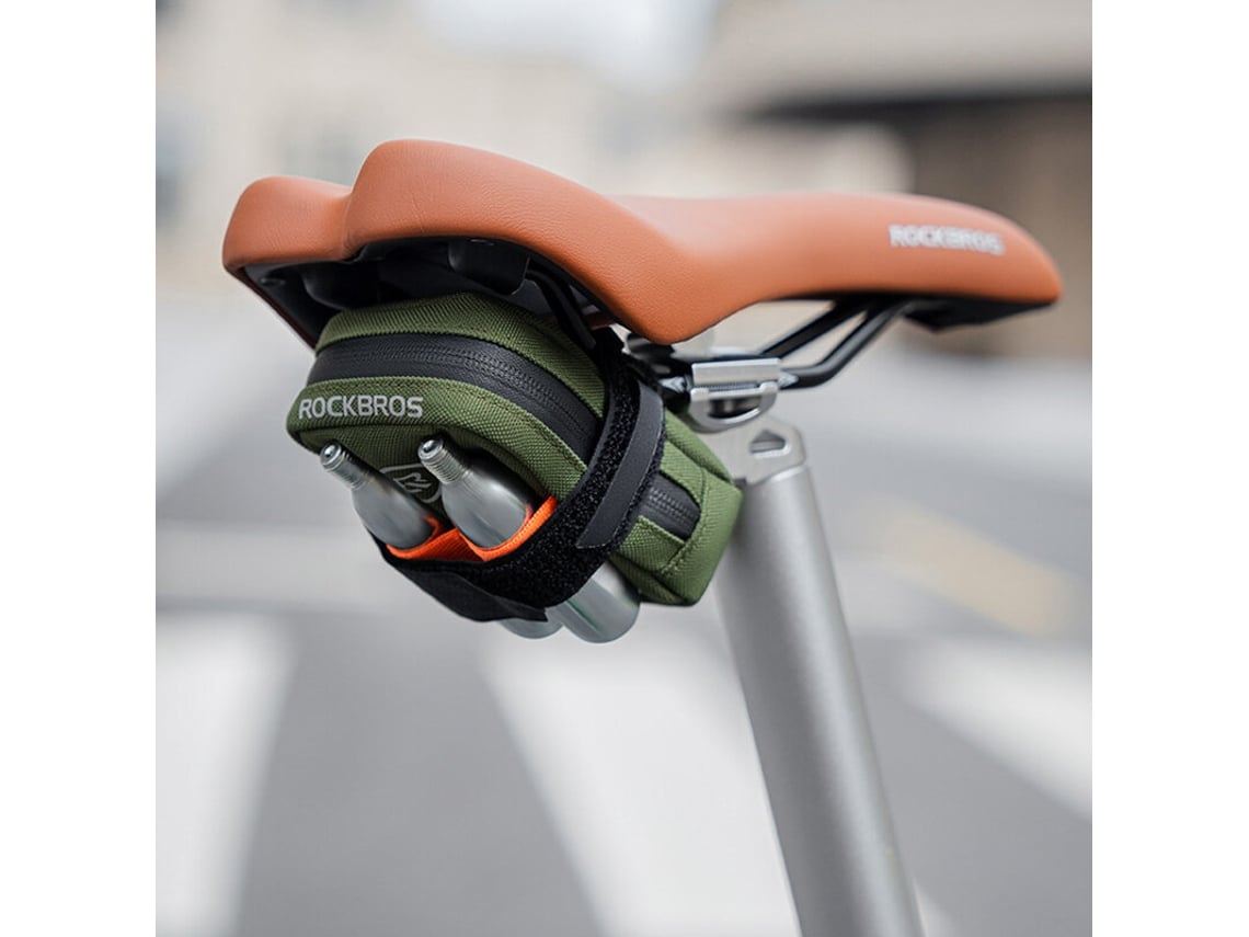 Marrónrockbros Bolsa Sillín Bicicleta Ligera 3.5l Tamaño Compacto Portátil Bolso Mano Ciclismo Multifunción Accesorios
