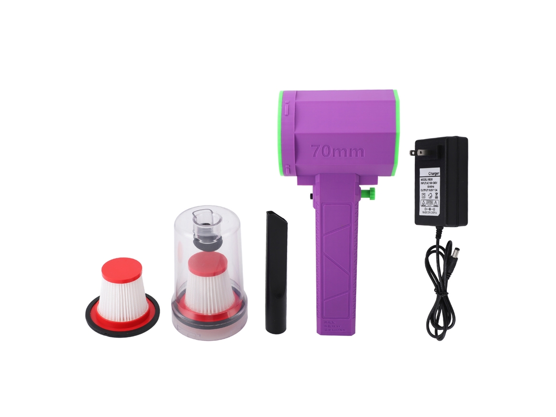 Ventilador turbo portátil recargable con 3 velocidades.