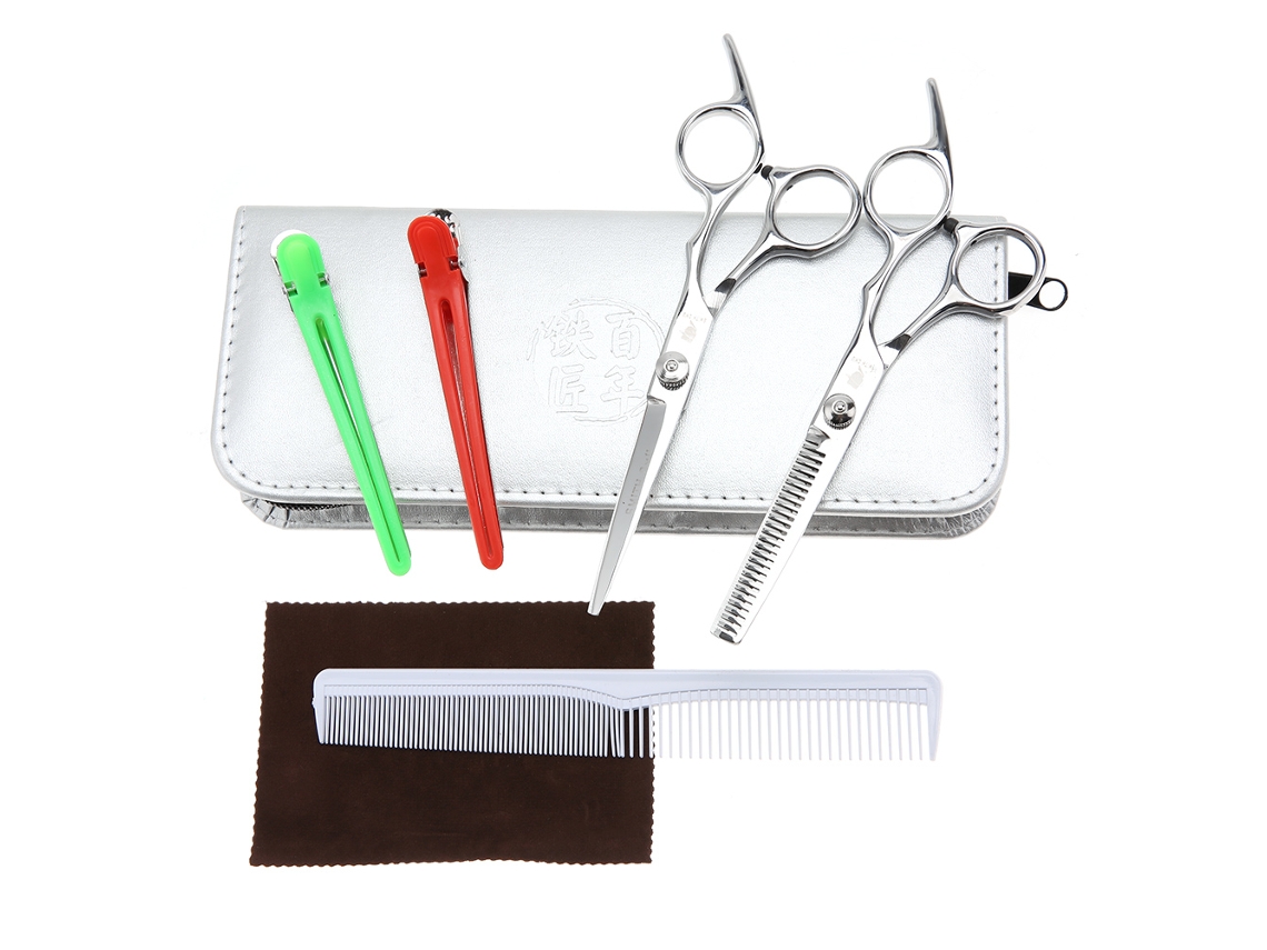 Set De Tijeras Para Corte De Pelo Profesional Thinning, Cuchillas De Peluquería Para Salón Y Hogar 02