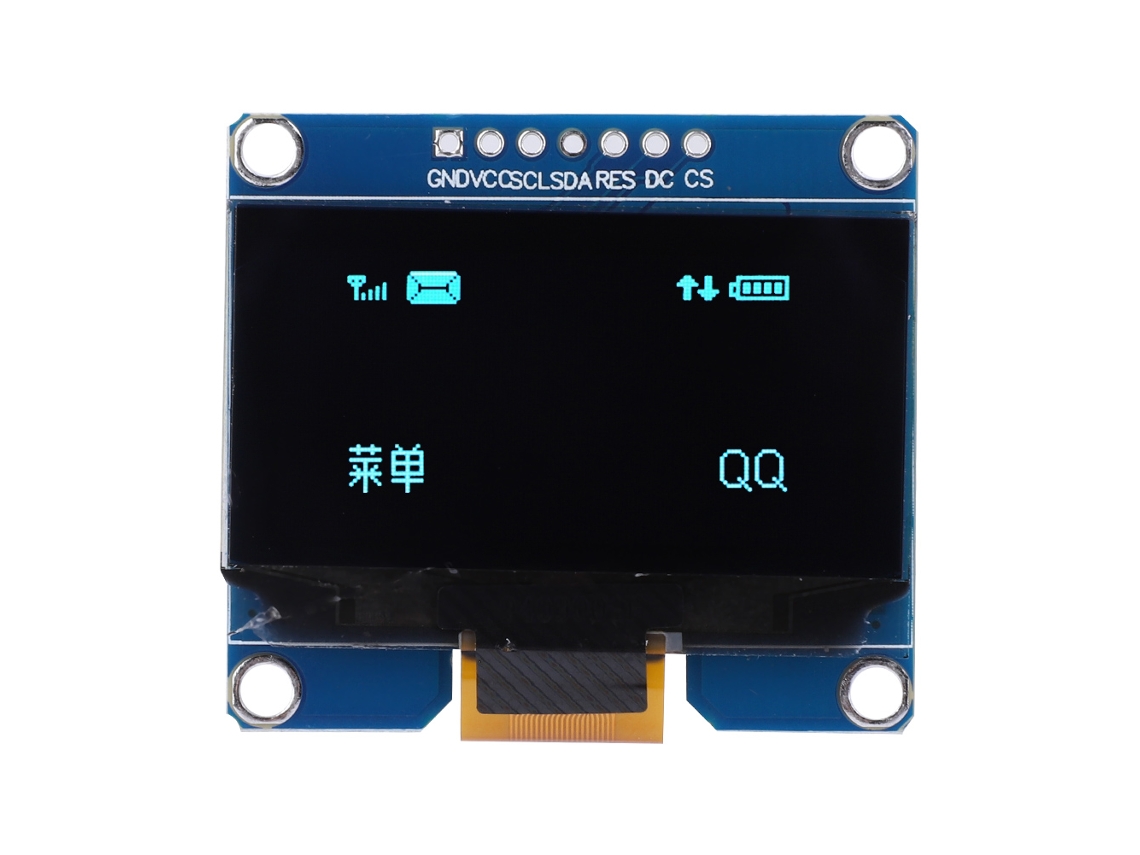 Módulo De Pantalla Azul Con Interfaz Spi De 128x64 Y 7 Pines Ssd1309 Ic De 1,54 Pulgadas