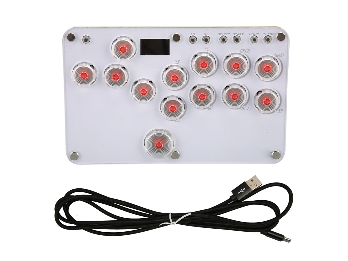 Controle arcade com luzes LED EOOCOO