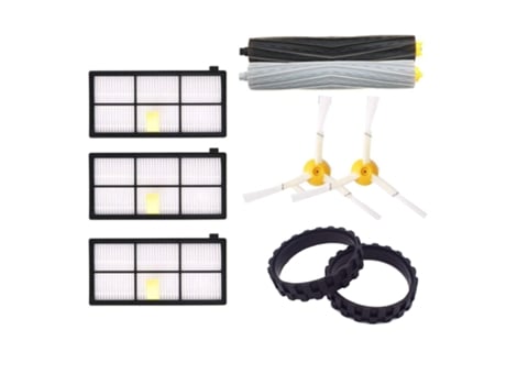 Neumáticos de 9 piezas para ruedas Irobot Roomba Series 500, 600.700, 800 y 900, piezas de repuesto antideslizantes para Irobot