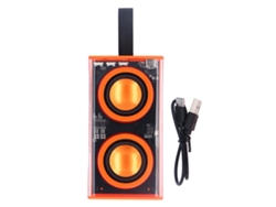 Altavoz Inalámbrico Bluetooth Transparente Con Luces Led Coloridas