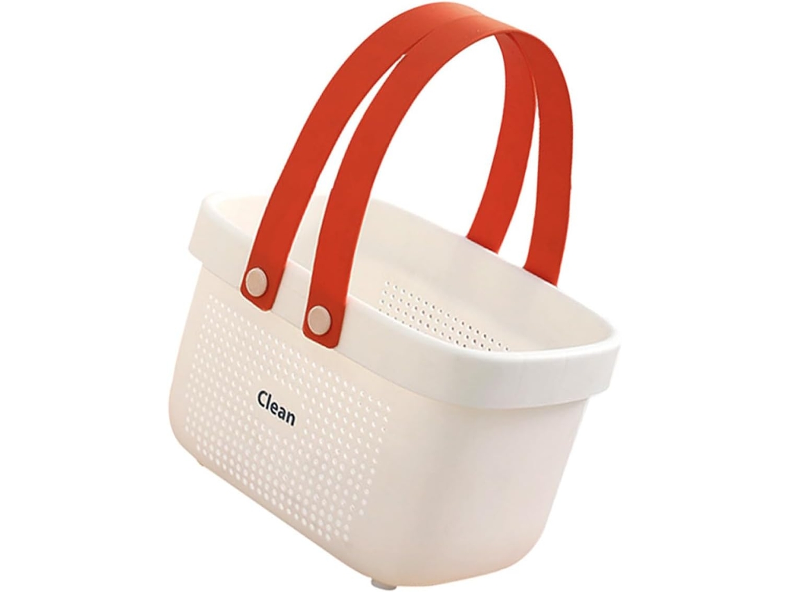 Cesta Portátil Pp Almacenamiento Colgante Accesorios Práctica Ligera Cocina Baño Asa