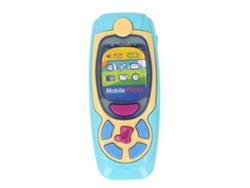 Telefone Brinquedo Infantil Com Música E Luzes Design Cartoon Educativo Interativo Azul