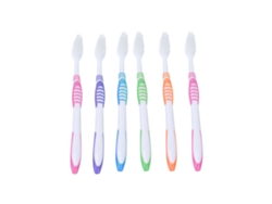 KOFIHETY Cepillo de Dientes Suave 6 Unidades para Hogar Viaje Portátil Eliminación de Sarro y Manchas Limpieza Oral