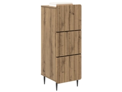 Maison Exclusive - Cajonera Roble Artesanal 33 X 34,5 X 92 Cm Madera De Ingeniería