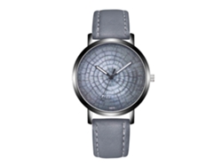 Reloj De Pulsera Analógico De Aleación Con Dial Redondo Cuarzo Para Hombre Gris