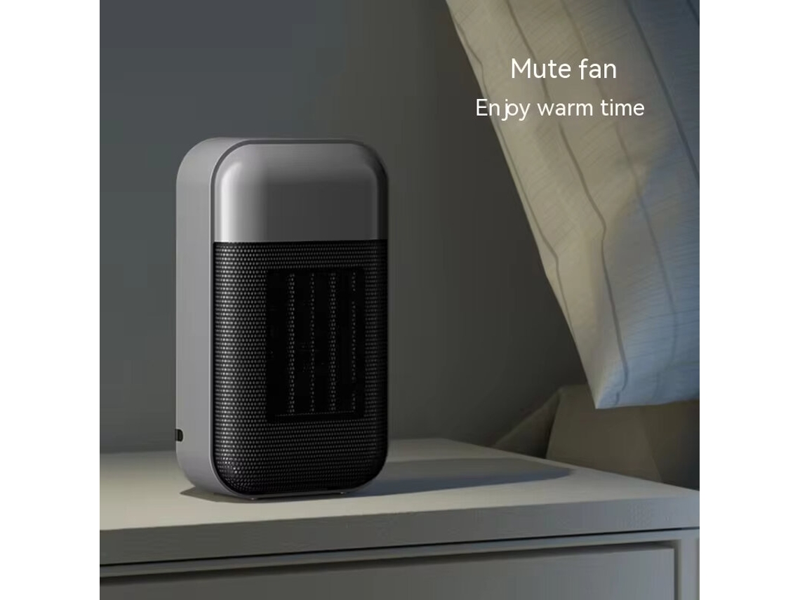 Calentador portátil Tevorex de 500 W con tecnología de calentamiento PTC, interruptor inteligente y tamaño compacto.