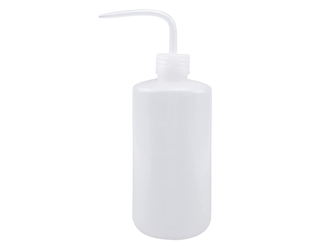 Botella de riego de plástico de 500 ml, tipo exprimible, para jardinería.