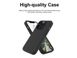 Capa De Silicone Líquido Para Iphone 13 Pro Max Ultra Fina Anti-choque Anti-arranhões Protetora