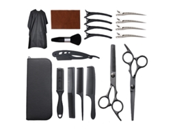 Kit De Tijeras De Peluquería De 19 Piezas Digitallab Y2 Negro